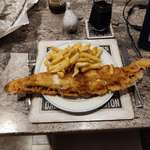 image for I tried a new fish and chip shop ordered a regular cod and chips. This is what I got.