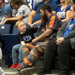 image for An Eastern Kentucky coal miner raced directly from his shift to take his son to a UK basketball game