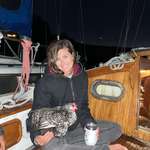 image for I live on a sailboat and met someone with a boat chicken.