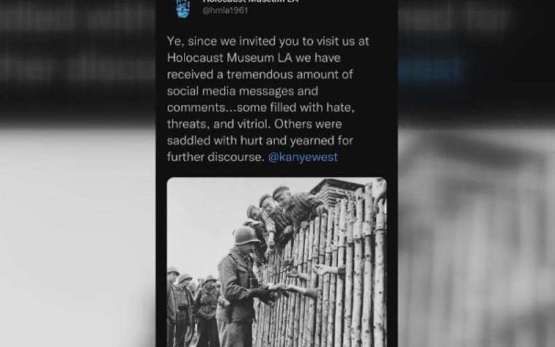 image for Holocaust Museum of LA flooded with antisemitic messages after offering Kanye West a private tour