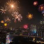 image for ITAP of Diwali Fireworks in Mumbai, India.