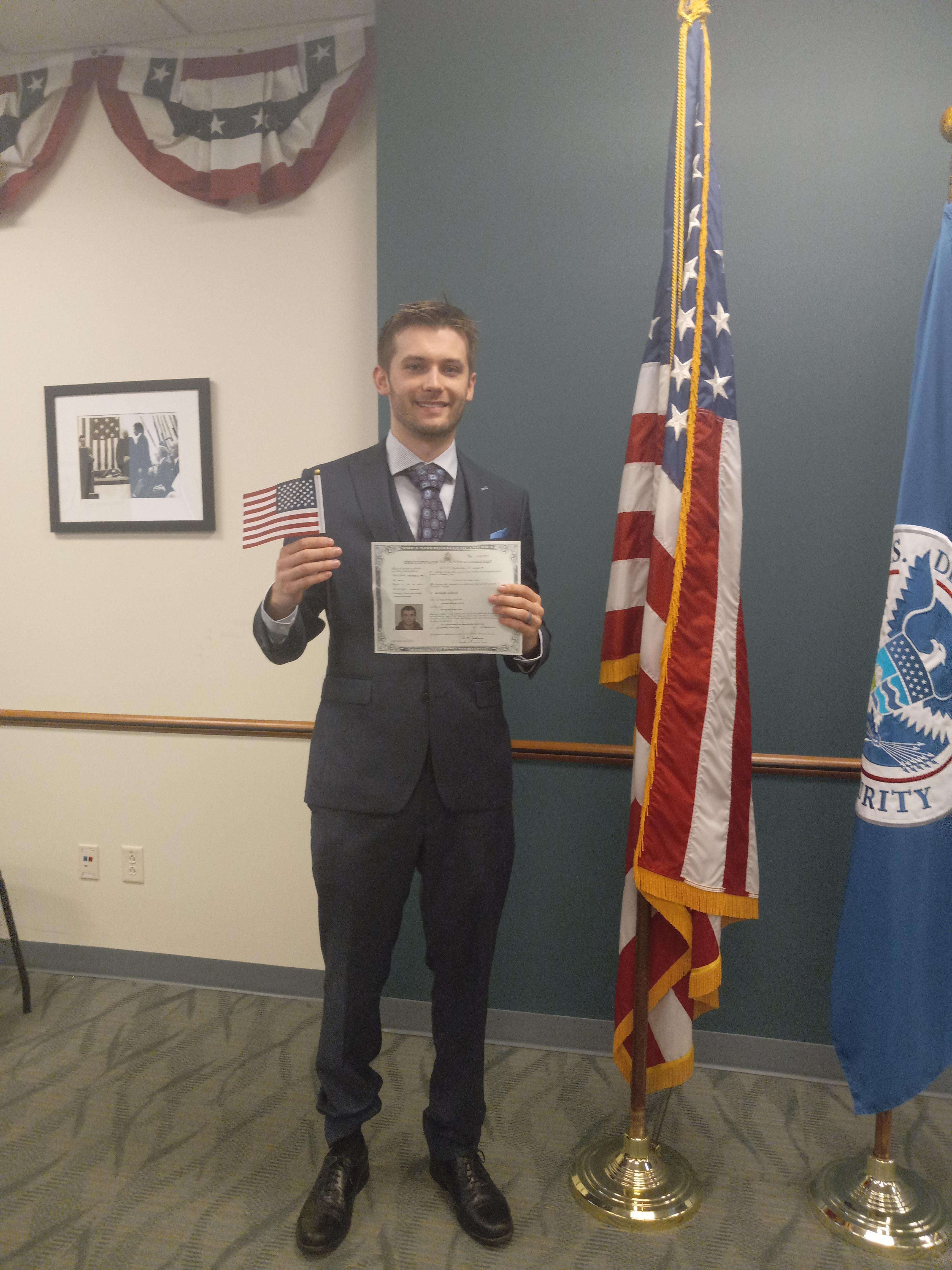 image showing I became a U.S. Citizen today...On my Birthday!