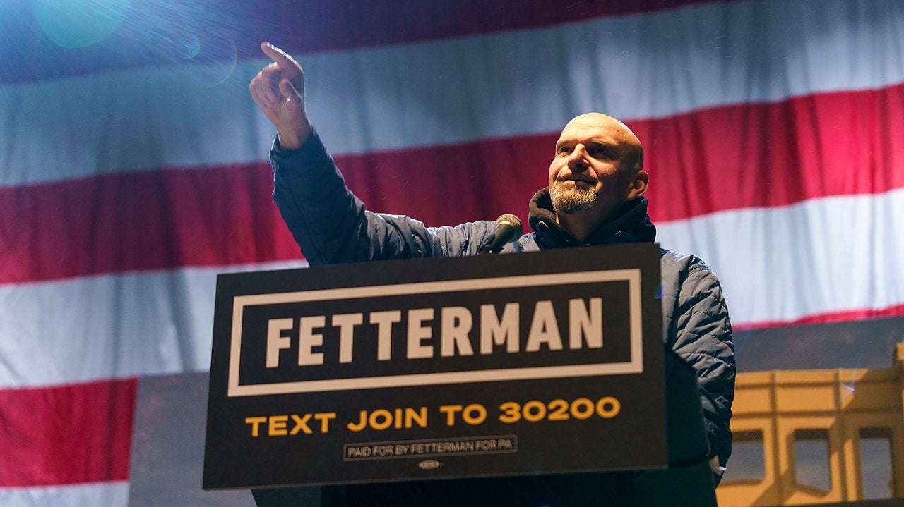 image for Fetterman leading Oz by 5 points in Pennsylvania Senate race: survey