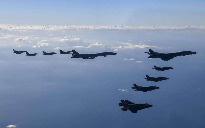 image for N. Korea fires more missiles as US flies bombers over South