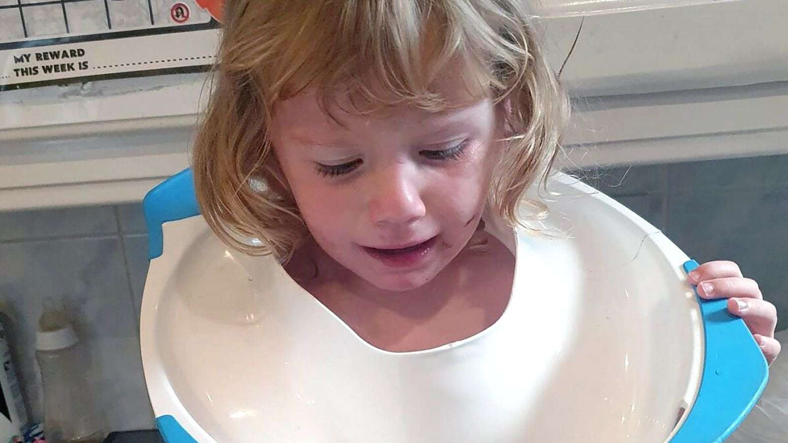 image for Potty training goes wrong: Firefighters free toddler who got her head stuck in a toilet seat