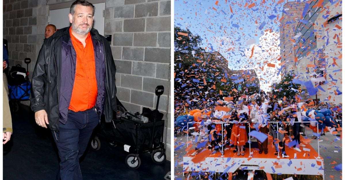 image for Ted Cruz Brutally Booed By Houston Astros Fans At World Series Parade