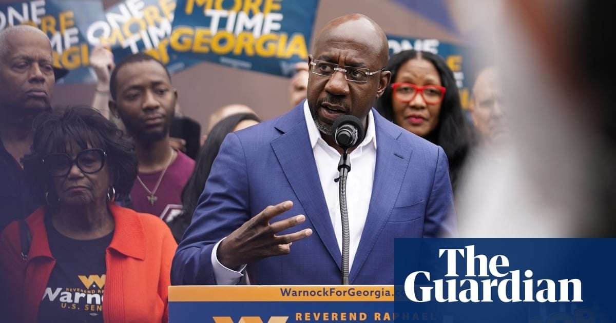 image for Raphael Warnock sues Georgia over early voting restrictions for runoff