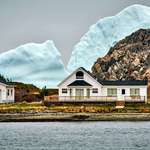image for ITAP of a home with an iceberg surrounding it.