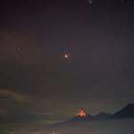 image for Total Lunar eclipse from Pacaya Volcano in Guatemala