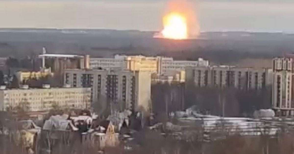 image for Giant fireball erupts in St Petersburg with 'huge' flames spotted after Russian city blast