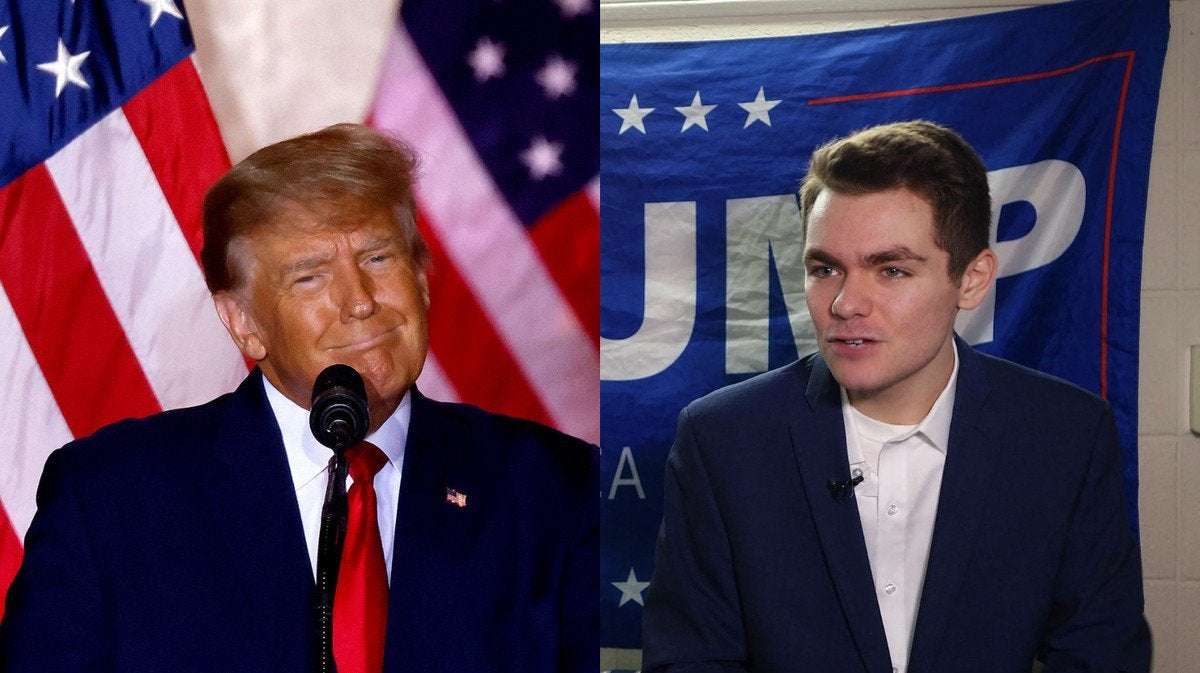 image for Trump Reportedly Won't Denounce the White Supremacist Nick Fuentes to Avoid Upsetting Base