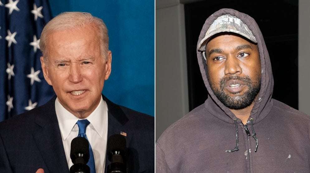 image for Joe Biden Says ‘Hitler Was a Demonic Figure’ After Kanye West’s Antisemitic Meltdown: ‘Silence Is Complicity’