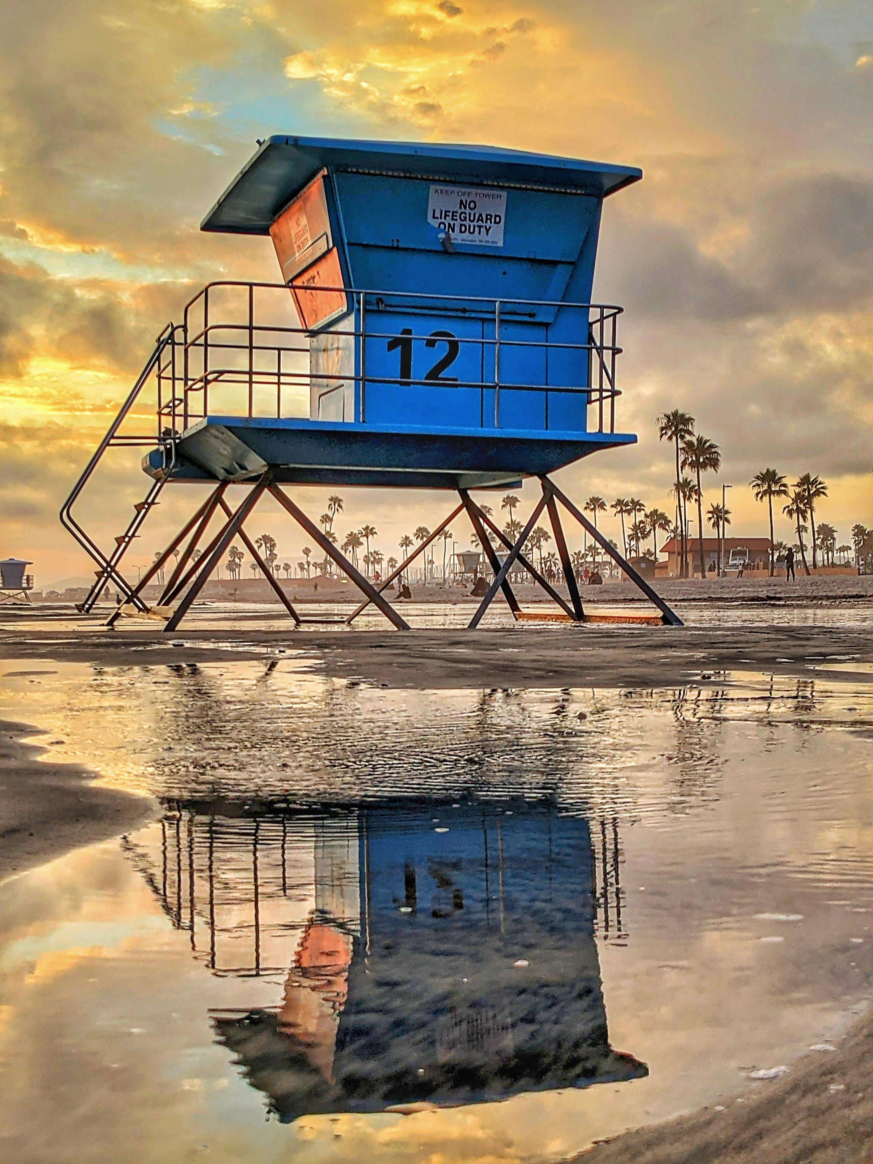 image showing ITAP of a lifeguard tower