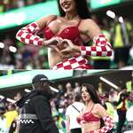 image for Croatian Model Ivana Knoll Confronted by Security While Taking Pictures at Croatia-Brazil WC Game