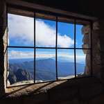 image for ITAP Mountain cabin window with an incredible view.