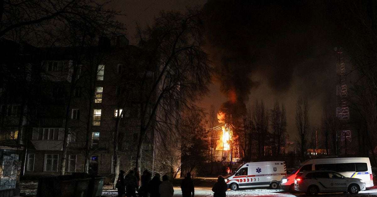 image for Russian drones strike Kyiv's power grid in third attack in a week