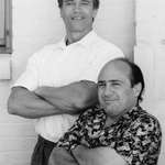 image for Danny Devito with his twin brother in 1988