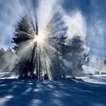 image for ITAP of rays created by a snowblower