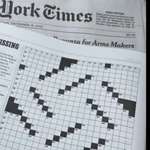 image for Swastika shaped crossword puzzle from the New York Times on the first day of Hanukkah.