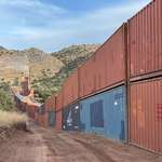 image for Shipping container wall between Arizona and Mexico