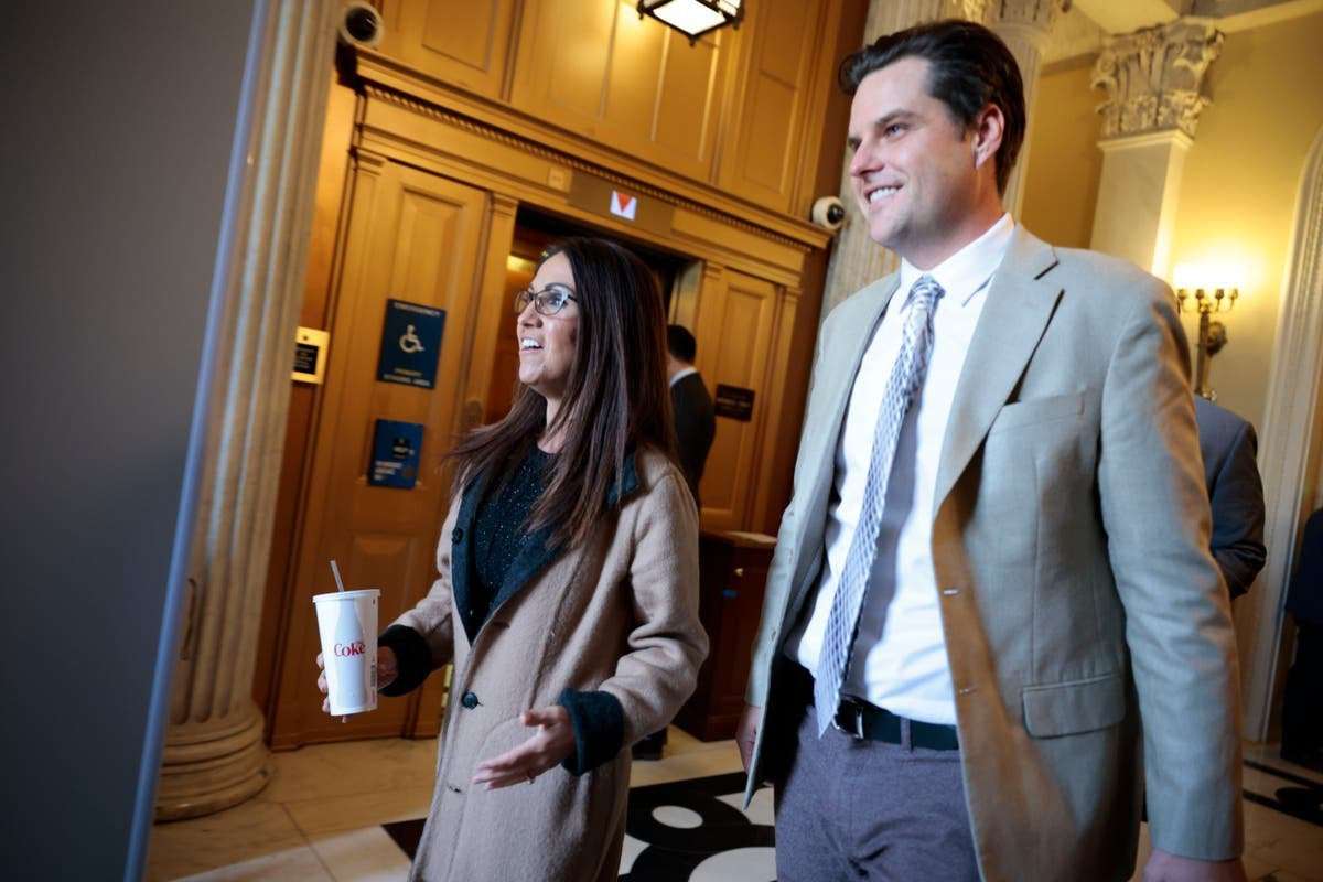 image for Matt Gaetz and Lauren Boebert blow through Capitol security and refuse screenings before Zelensky speech