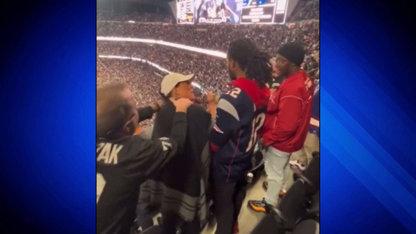 image for Patriot fan targeted by Raiders fan in viral video gifted VIP experience to Bengals game