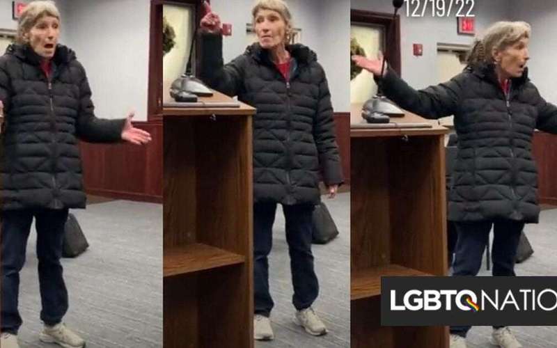 image for Angry librarian tells off conservative Christians protesting library in righteous speech