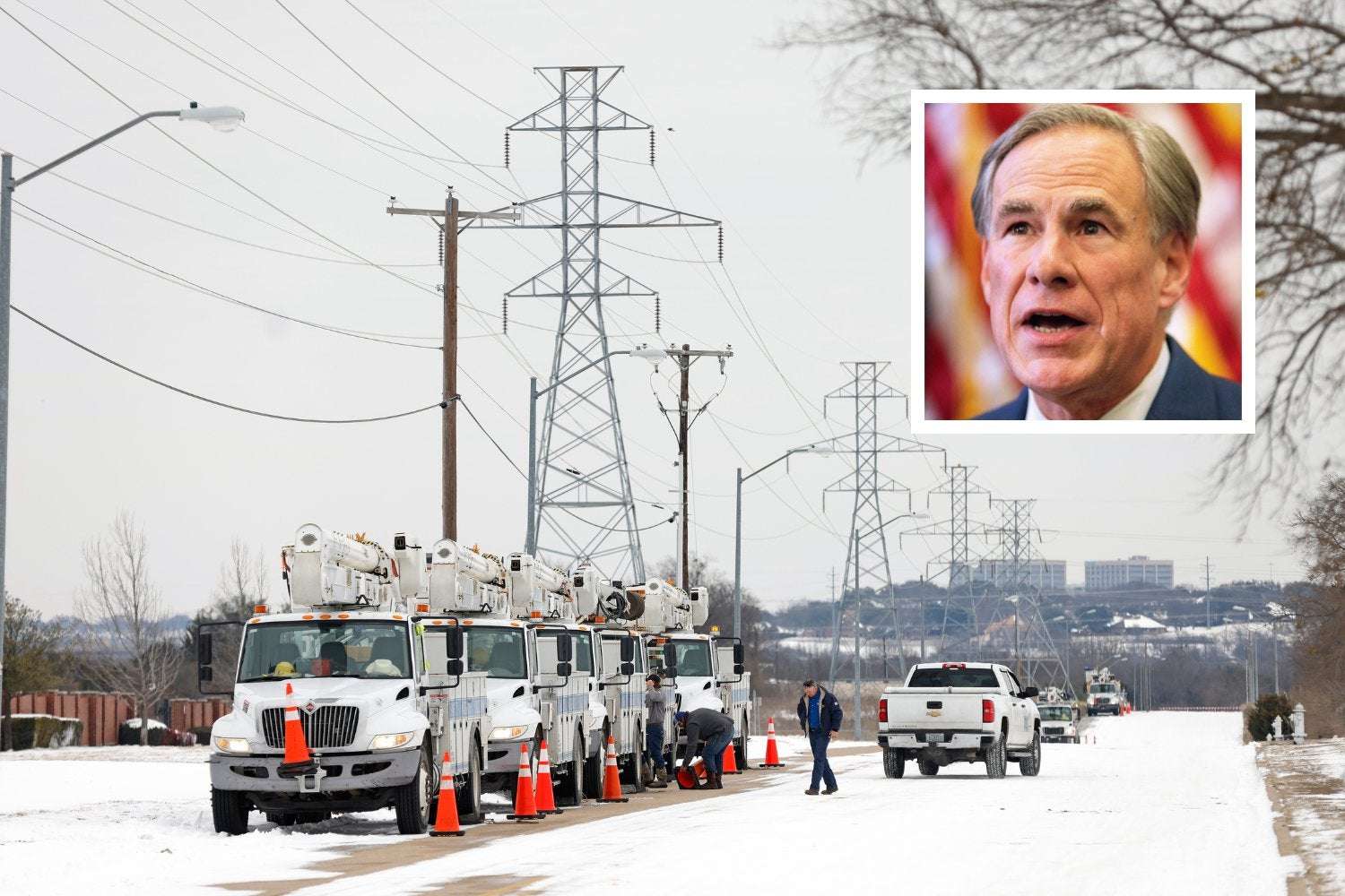 image for Greg Abbott Slammed as Thousands Lose Power in Texas During Bomb Cyclone