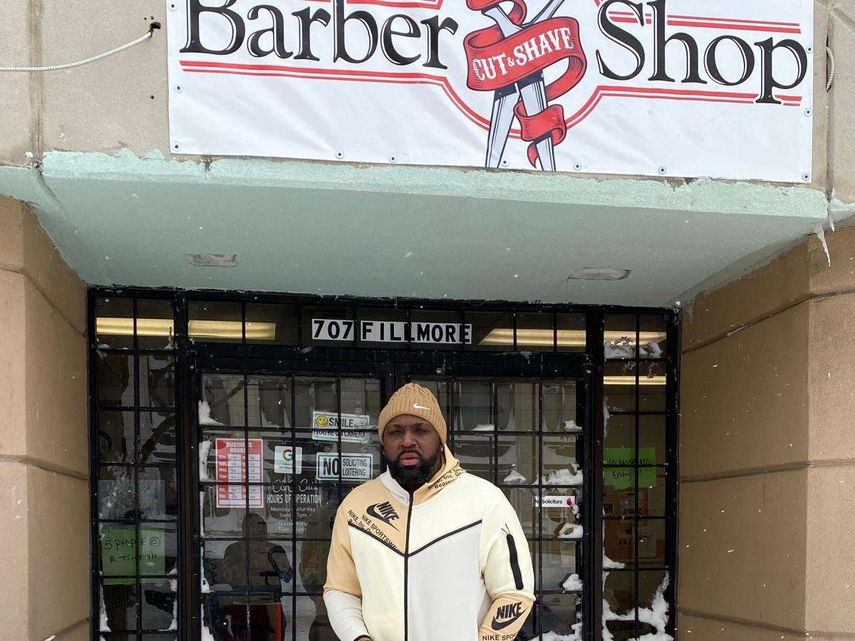 image for A barber in Buffalo turned his shop into a shelter for 50 people during the killer blizzard. They slept in the chairs and the floor with barber capes as blankets.