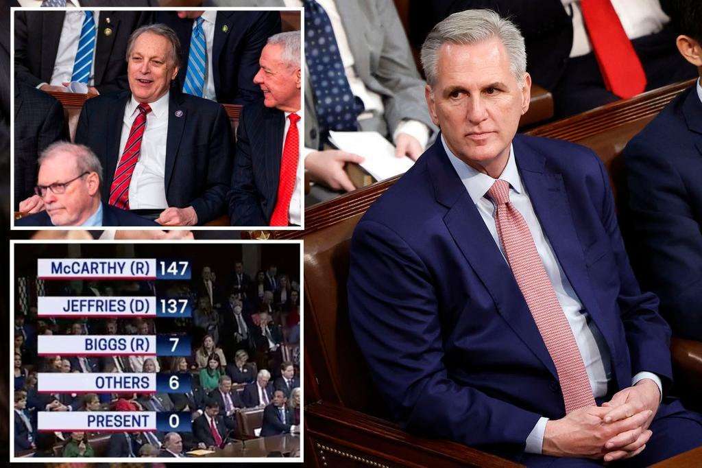 image for House adjourns with no speaker after Kevin McCarthy falls short