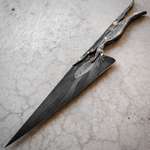 image for Photo of “Eclipse” a Chef Knife I Forged From 4.5 Billion Year Old Meteorite Iron and Damascus Steel