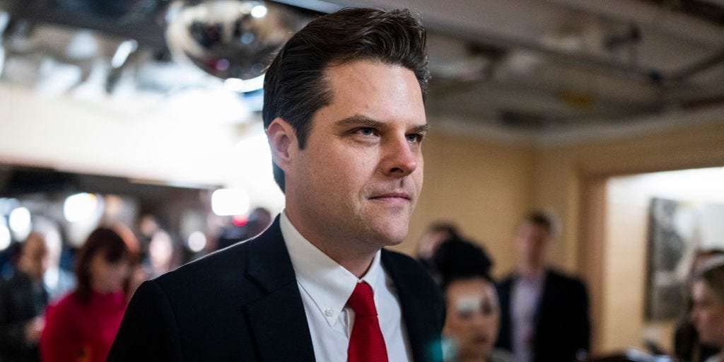 image for Matt Gaetz says he'll resign from Congress if the Democratic Party changes tack and elects a moderate Republican for speaker