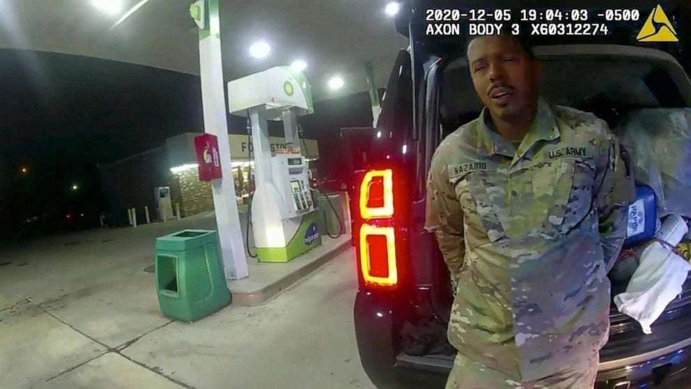 image for Black soldier suing police over violent stop caught on camera