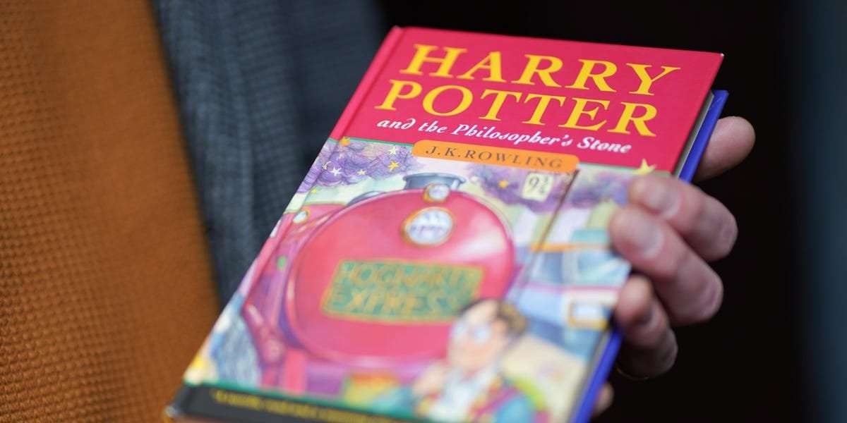 image for An artist is stripping JK Rowling's name off Harry Potter books and reselling them to fans who oppose the author's vocal anti-trans rhetoric. A legal expert says it's not copyright infringement.
