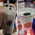 image for Burger King's oreo shake in January 2022 and January 2023. A year ago, it even cost less