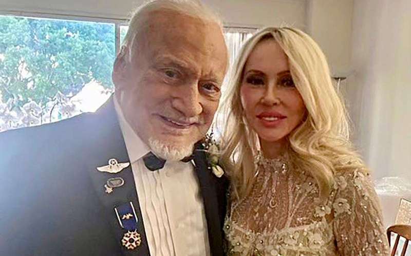 image for Buzz Aldrin Gets Married to Anca Faur on His 93rd Birthday: We're 'as Excited as Eloping Teens'
