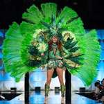 image for Miss Universe Canada dressed as marijuana