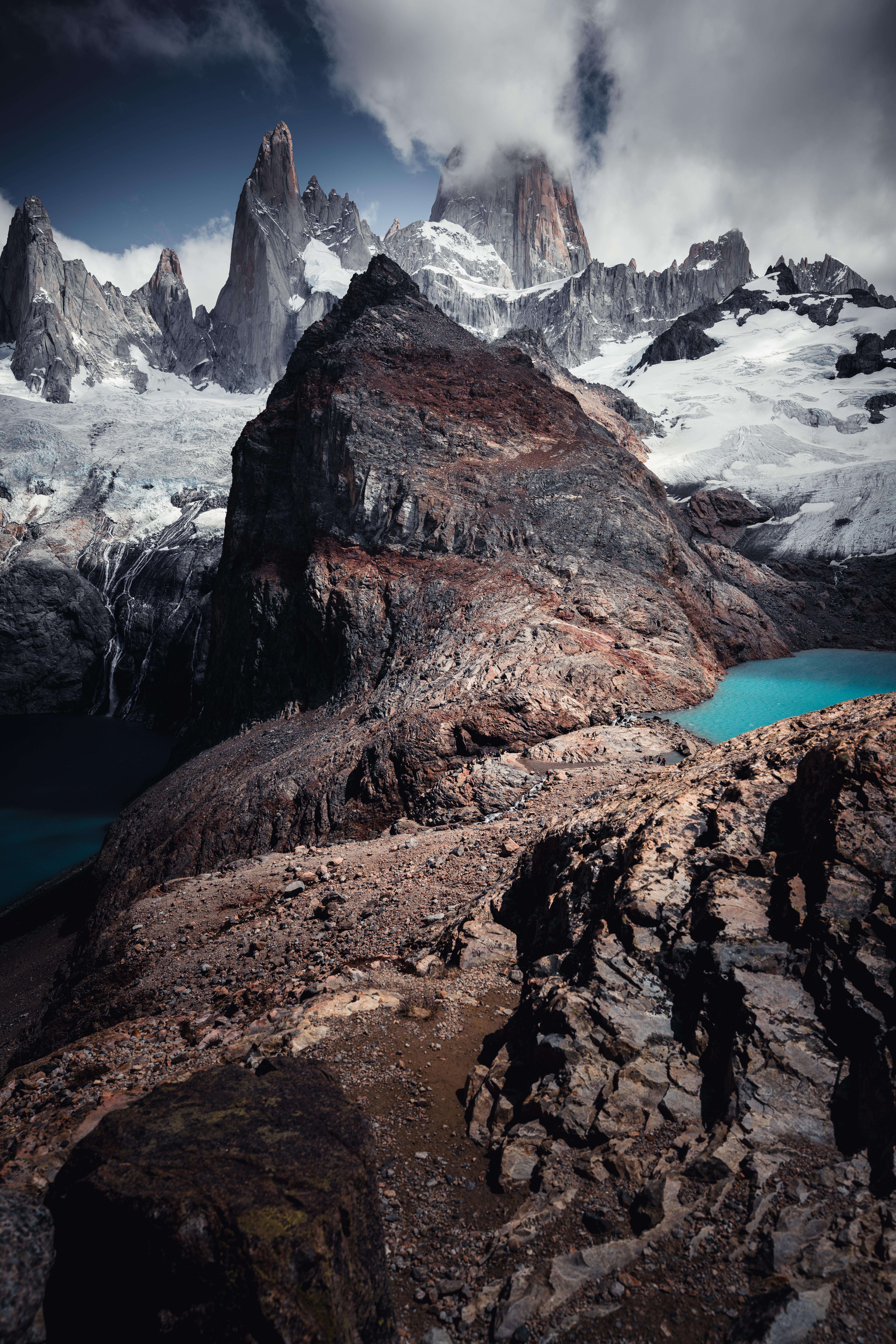 image showing ITAP of some mountains in Patagonia