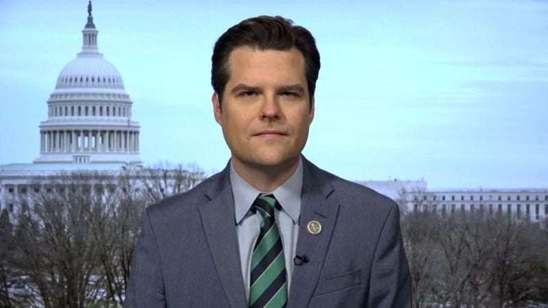 image for Matt Gaetz: DOJ officially decides not to charge Florida congressman in sex-trafficking probe