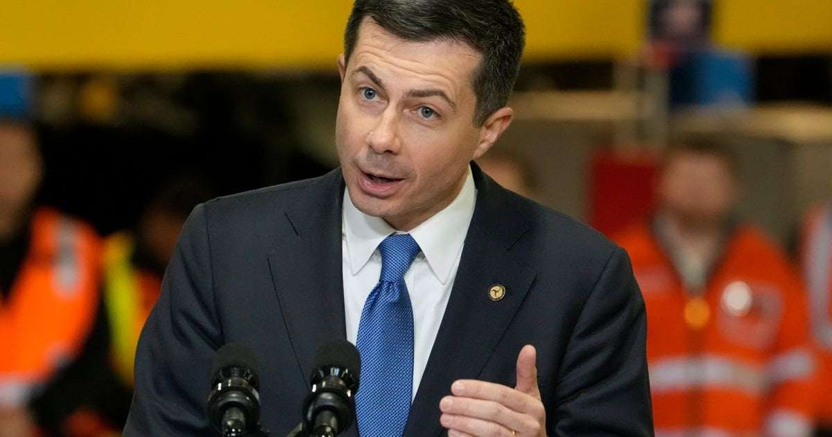 image for Buttigieg Launches Rail Safety Blitz, Slams Industry And GOP Critics