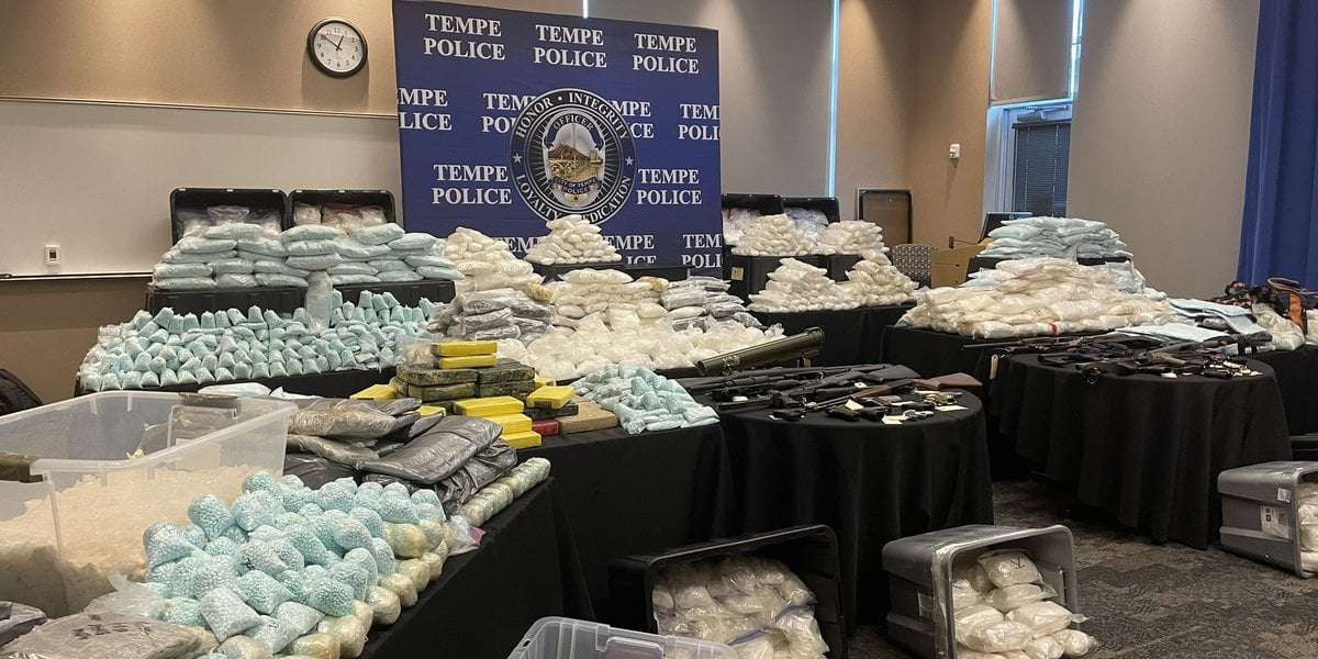 image for 4.5 million fentanyl pills, 3,000 pounds of meth seized during joint drug bust