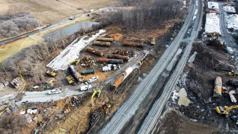 image for East Palestine, Ohio train derailment: Shipments of contaminated waste to resume Monday