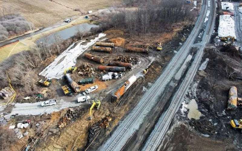 image for East Palestine, Ohio train derailment: Shipments of contaminated waste to resume Monday