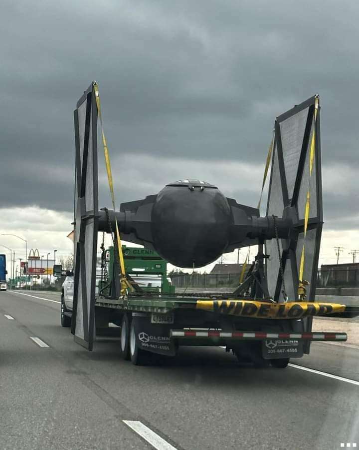 image showing Someone has ordered a TIE Fighter