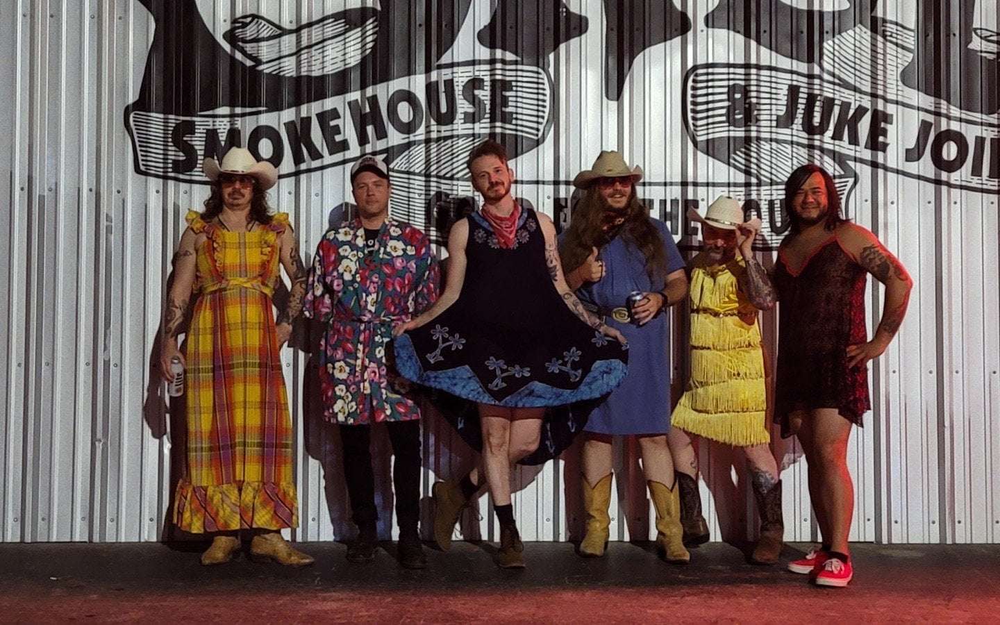 image for Vandoliers Play Tennessee Concert in Dresses to Protest State’s New Drag Bill