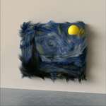 image for A furry rendition of Van Gogh's "Starry Night" by Murat Yildirim.