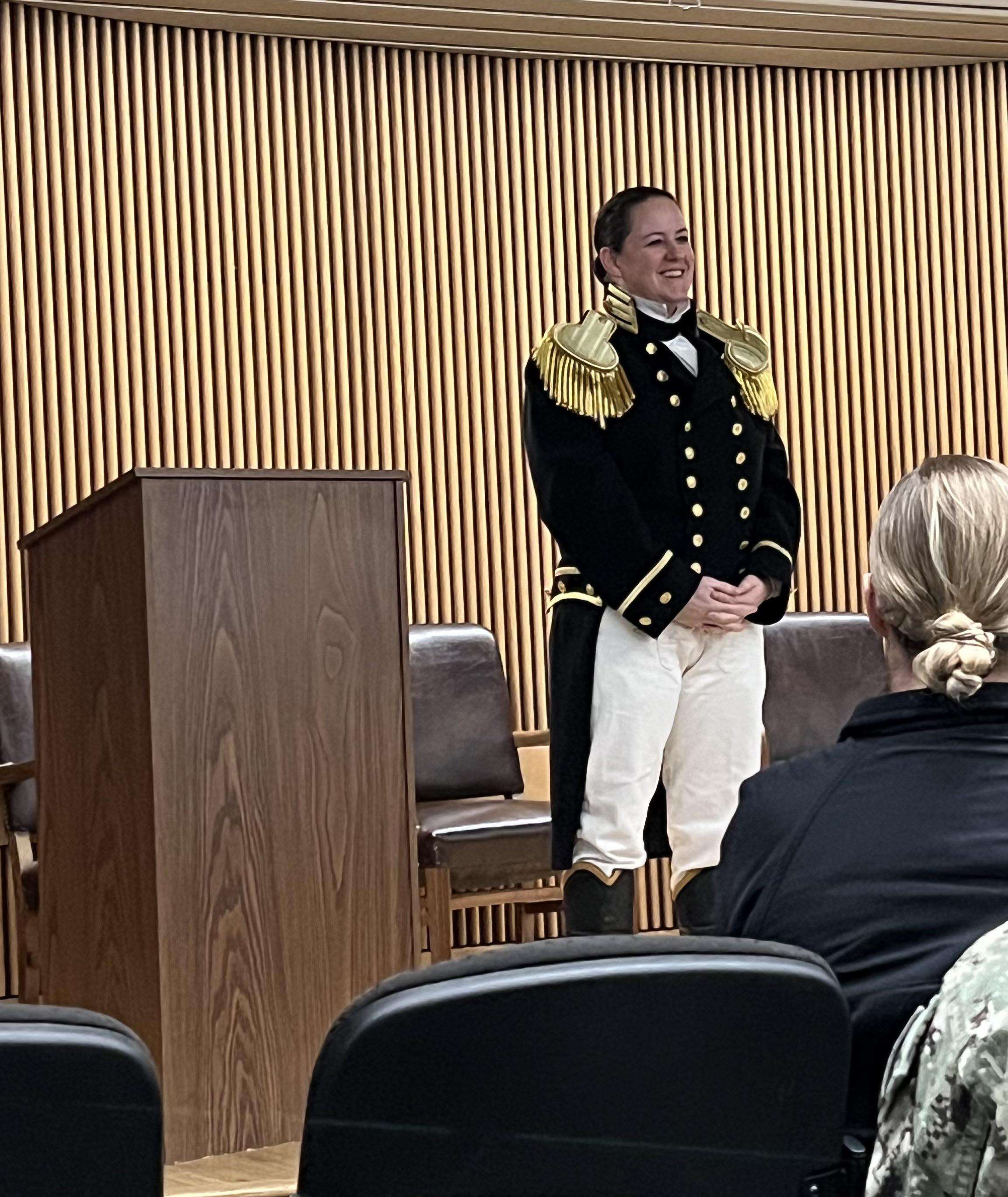 image showing [OC] Commander Farrell, the first female Commanding Officer of the USS CONSTITUTION.