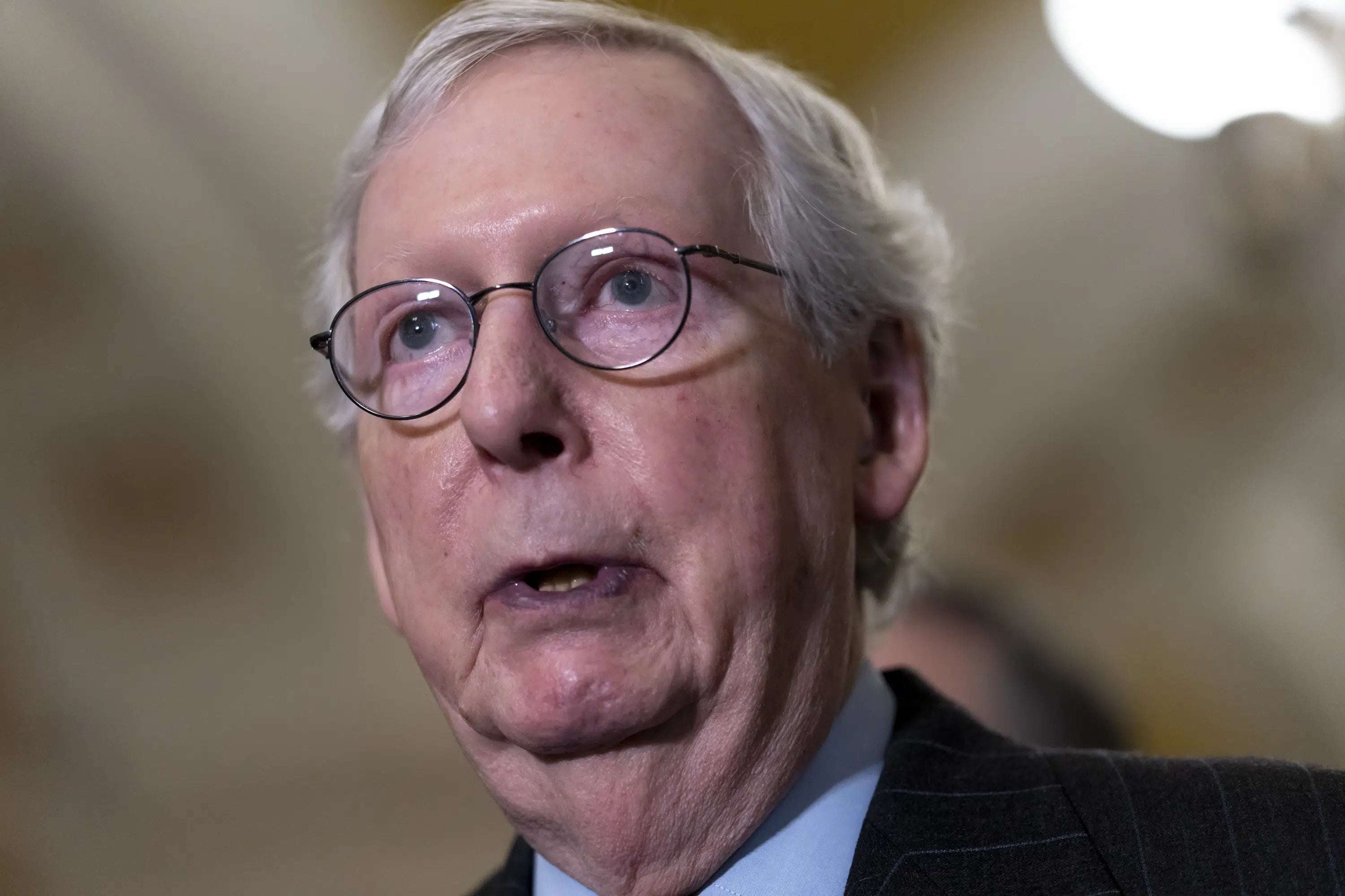 image for GOP Leader McConnell remains in hospital after concussion