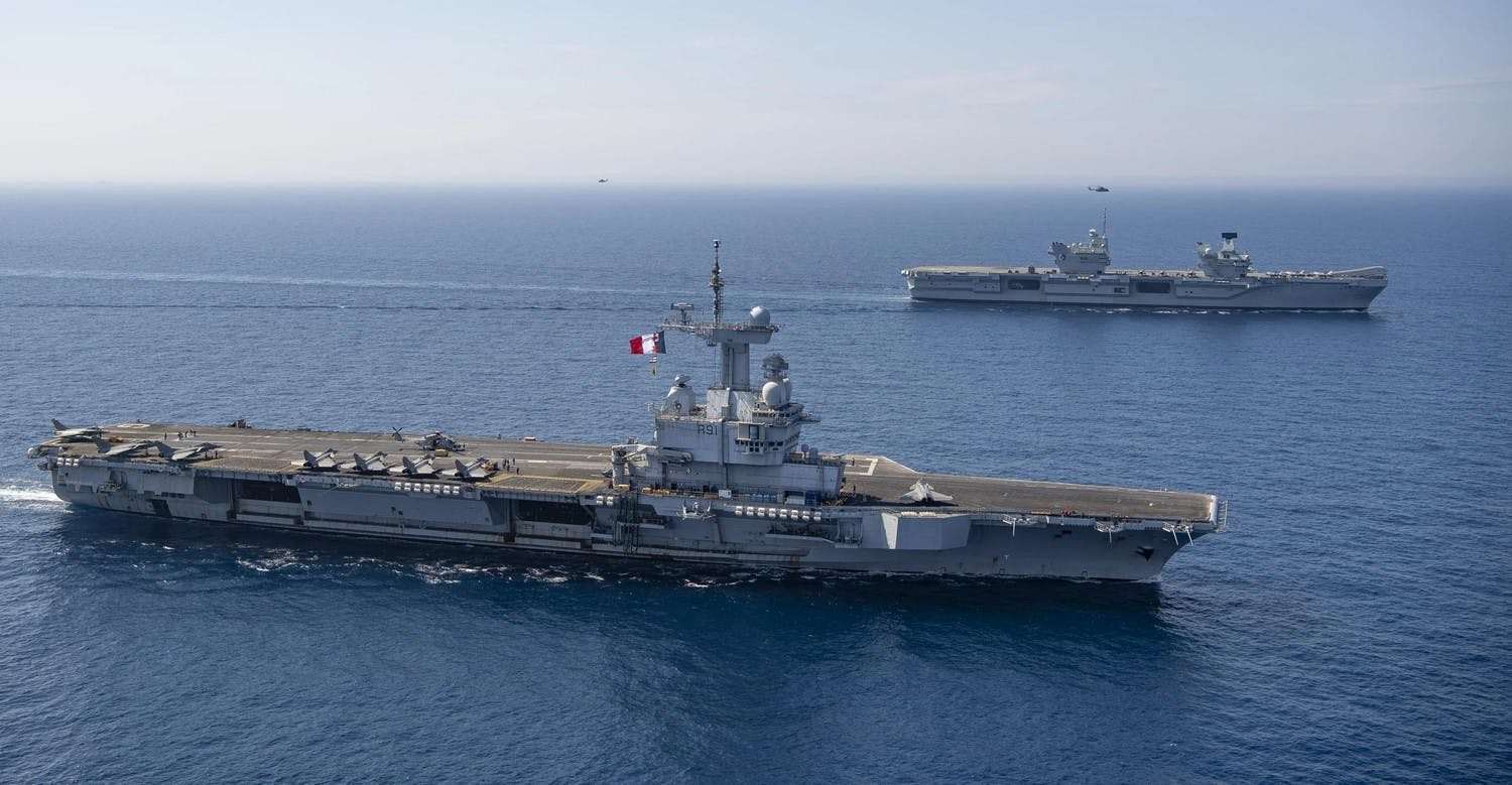 image for Britain and France to coordinate aircraft carrier deployments
