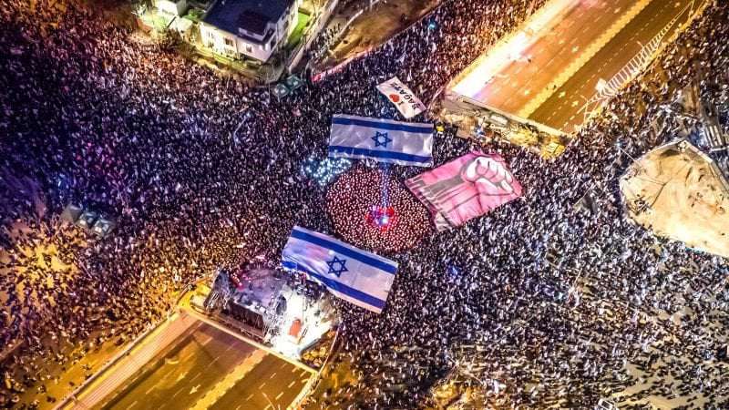 image for Israel protests: Half a million Israelis take to streets against judicial overhaul
